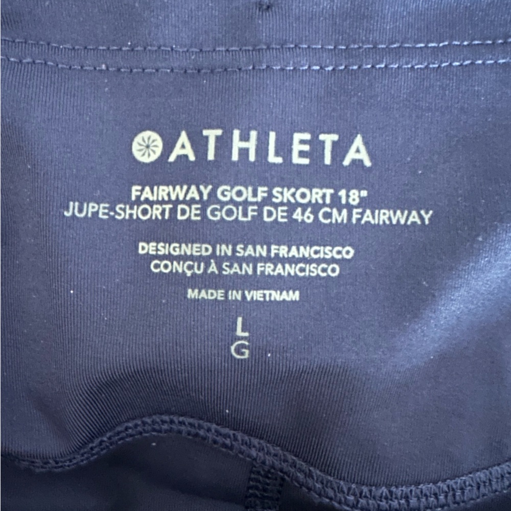 Athleta Navy Skort size L - Picture 3 of 5